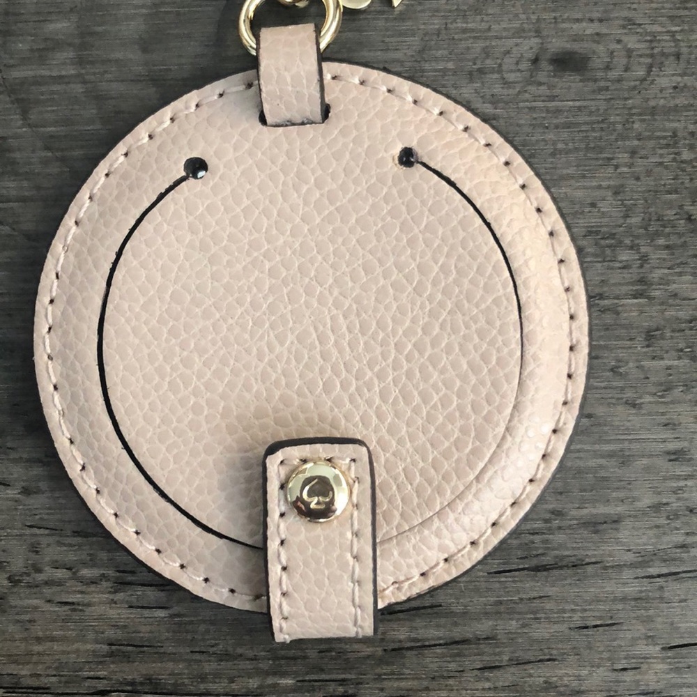 Kate SpadeCircle Mirror Leather BagCharm/keychain - Picture 3 of 8